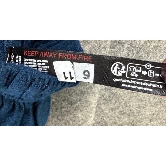 Free People Quinn Harem Pants Womens XS Blue Billowy Oversized Slouchy Boho - Picture 13 of 15